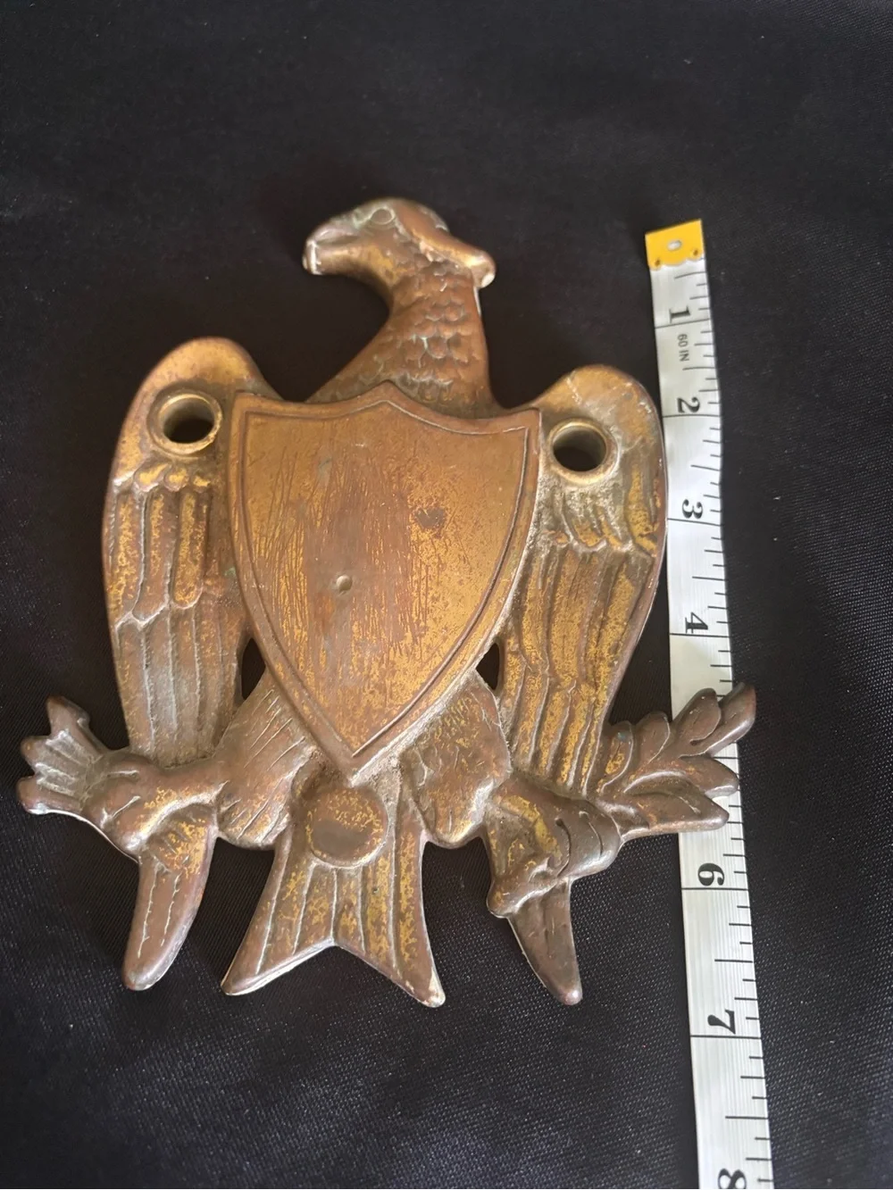 Vintage Brass Eagle door knocker - Antique-Style Finish